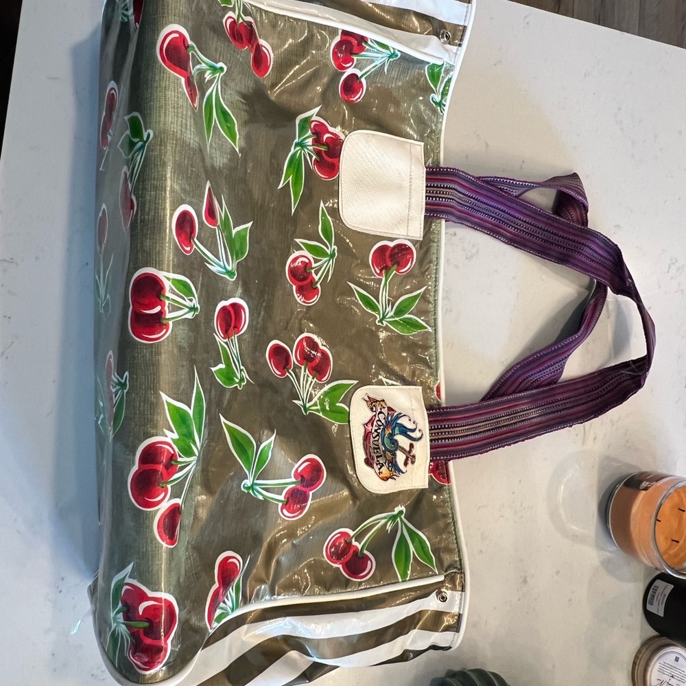 Consuela Cherry Print Large Women's Bag